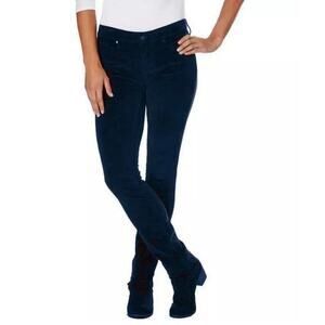 CALVIN KLEIN TEAL Blue Ultimate Skinny Corduroy Stretch Pants 10/32